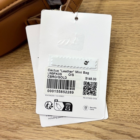 NWT Lululemon Cactus "Leather" Mini Bag In Chestnut Brown/Gold - Picture 8 of 9